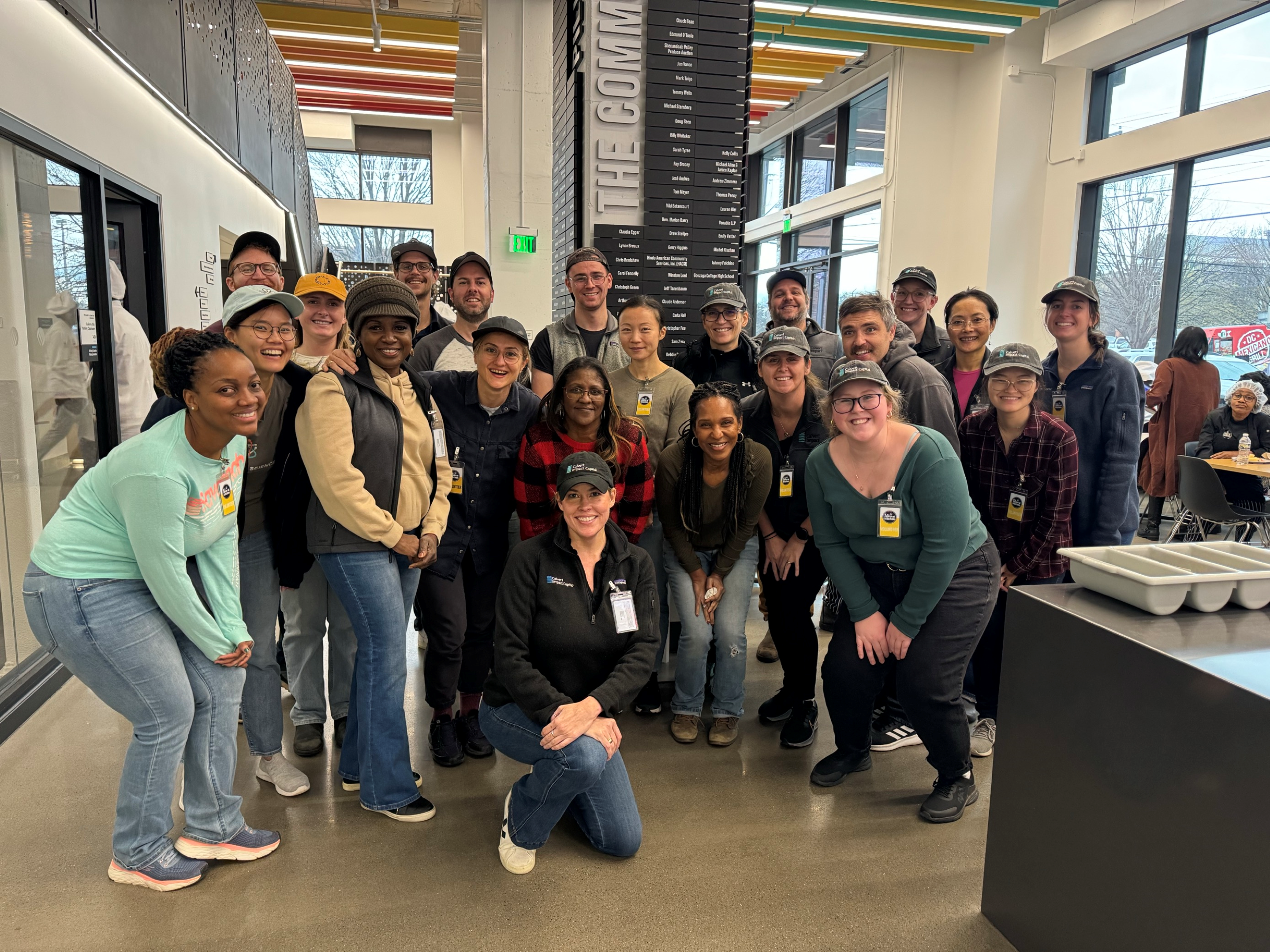 Staff at DC Central Kitchen volunteering