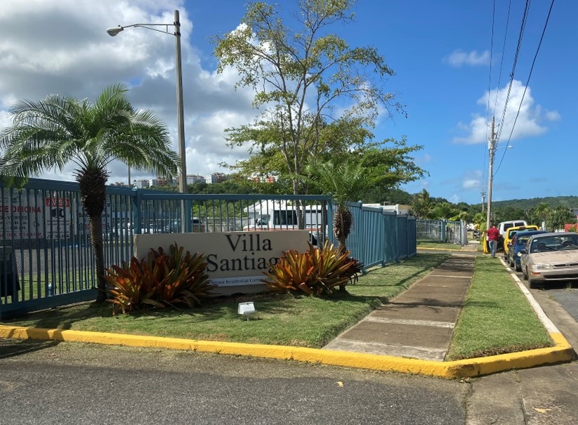 Villa Santiago sign