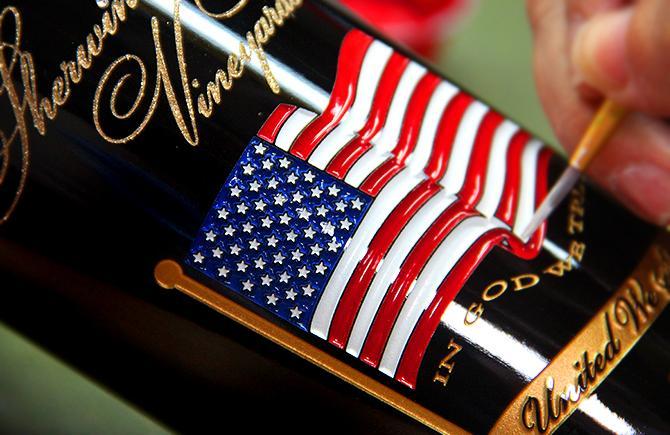 etched wine bottle
