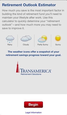 Retirement outlook screenshot 2
