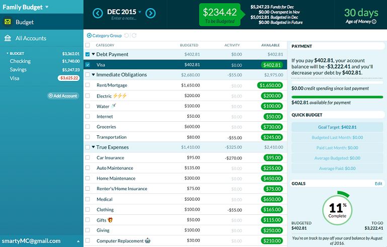 YNAB screenshot 5