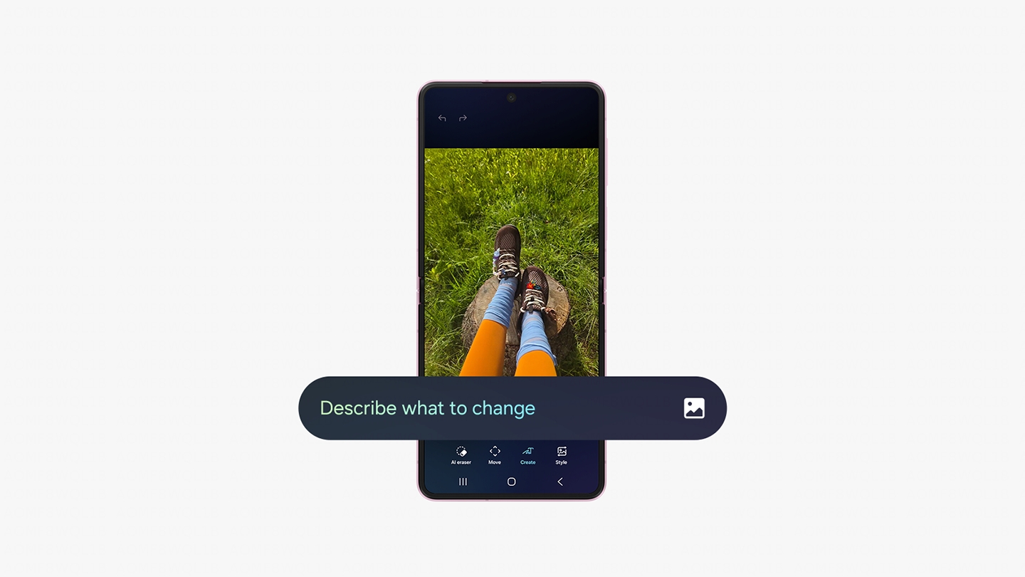 AI-Fotobearbeitung auf dem Galaxy Z Flip8