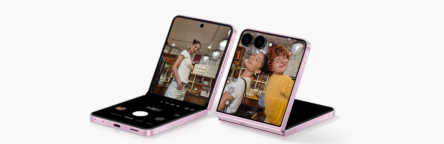 Galaxy Z Flip8 FlexCam für freihändige Gruppenaufnahmen