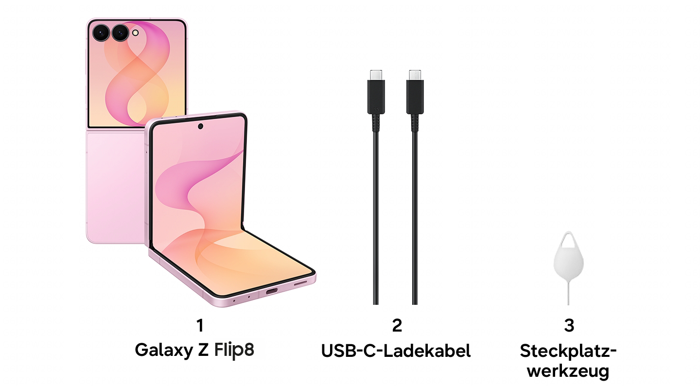 Lieferumfang des Galaxy Z Flip8