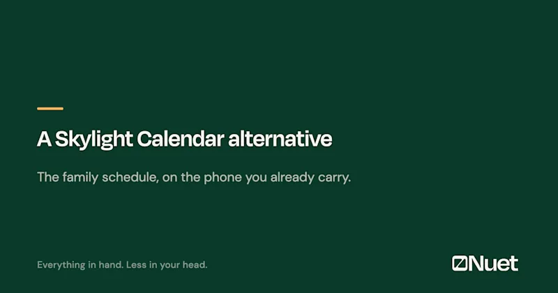 Skylight Calendar alternative: the phone-first option
