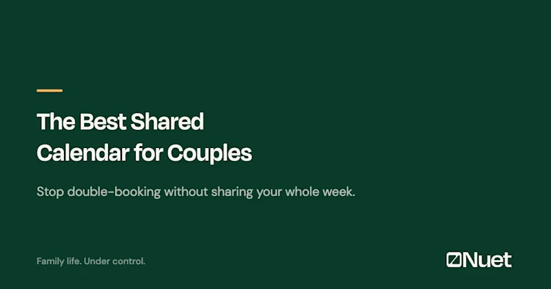 The Best Shared Calendar for Couples