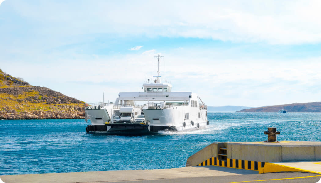 Set sail on the ferry Section Scroll Highway