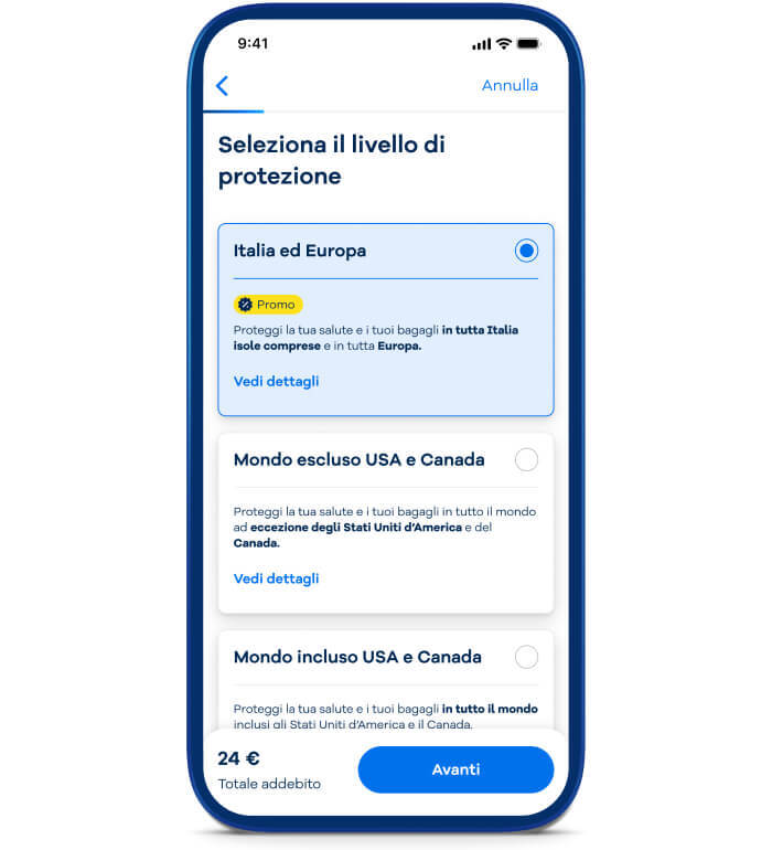 Assicurazione Viaggi Privati - Step 2