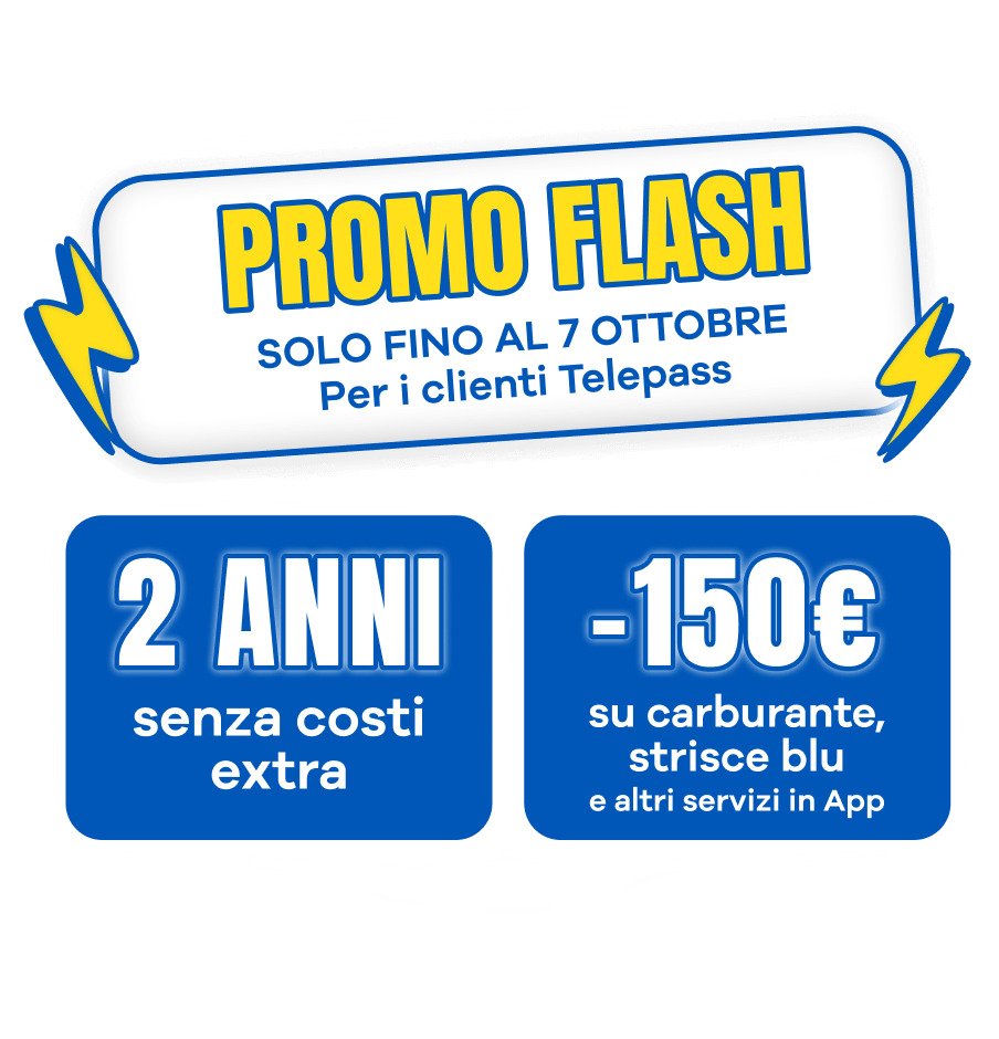 Offerta Telepass Sempre Clienti Promo Flash Double content Image