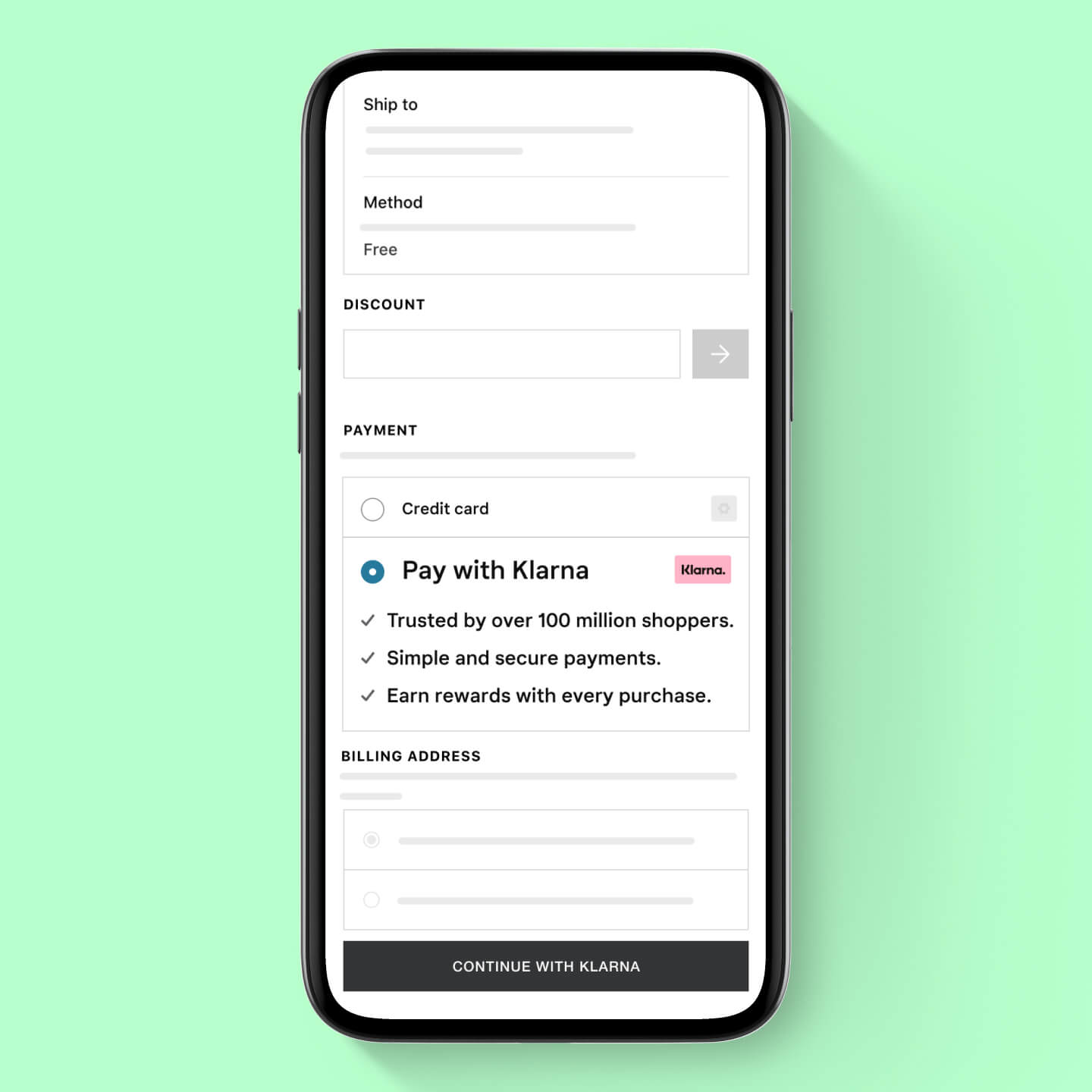 (US) Pay in 4 / Content Grid-Feature- How Pay in 4 works/ Choose Klarna
