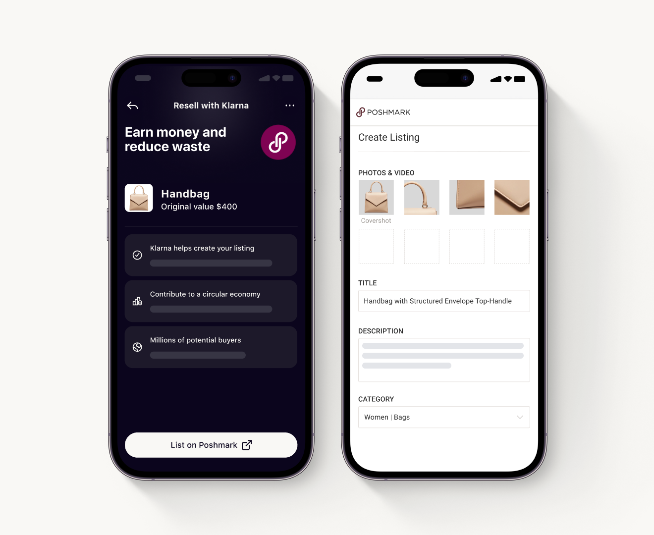 Poshmark and Klarna 