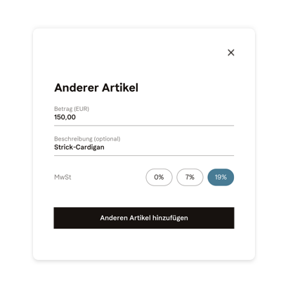 Business dashboard