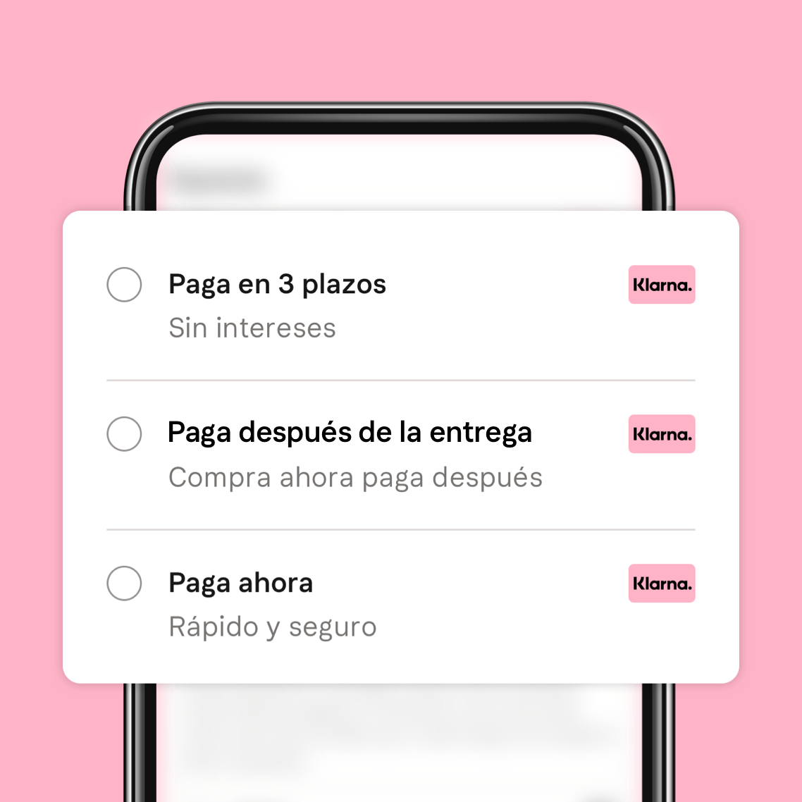 Permite a tus clientes pagar después con Klarna