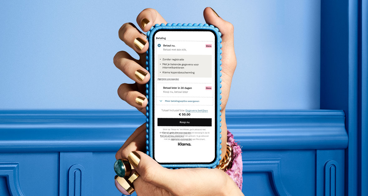 Betaal later 30 mobile checkout