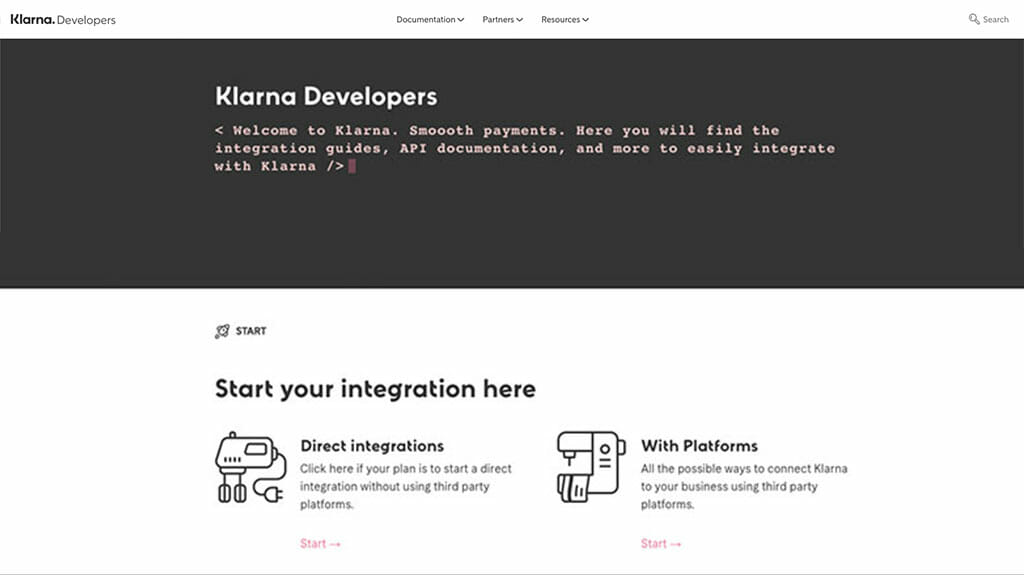 Developers portal