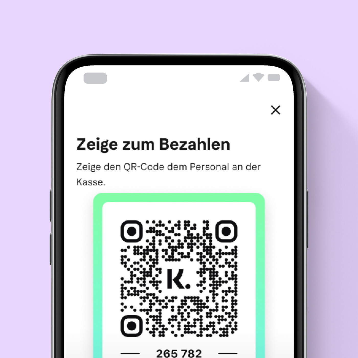 Zeige einen QR-Code.