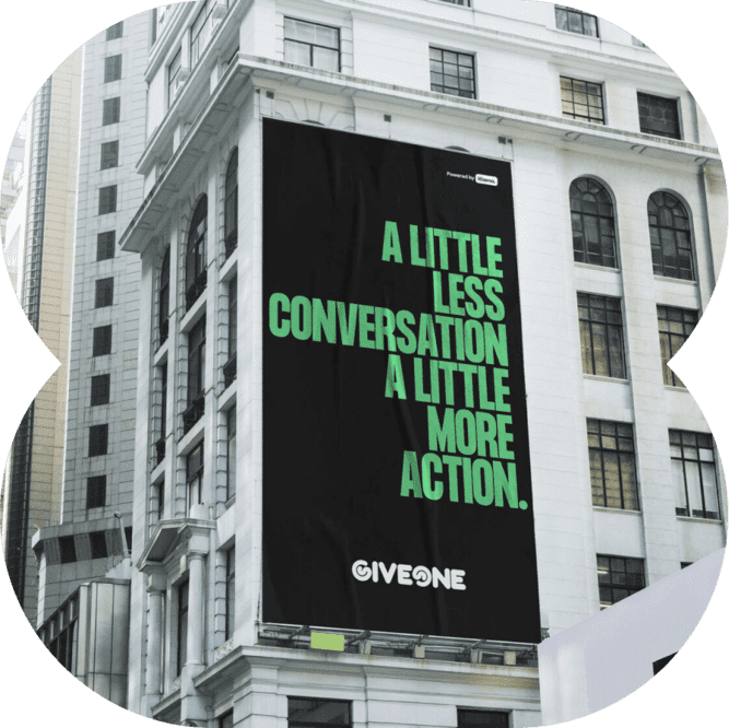 Give one billboard: A little less conversation a little more action