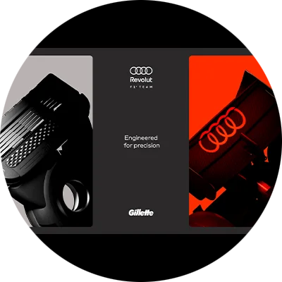 Audi Revolut F1 Team und Gillette