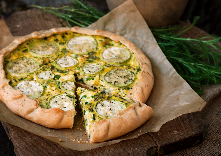 Zucchini tart with galbani mozzarella – a light, flavorful summer recipe