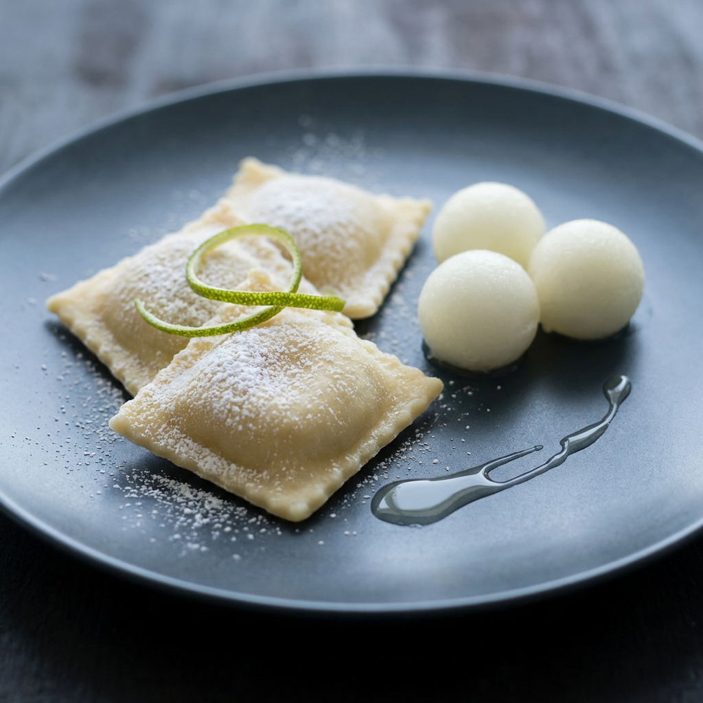 Silky ricotta milk pockets