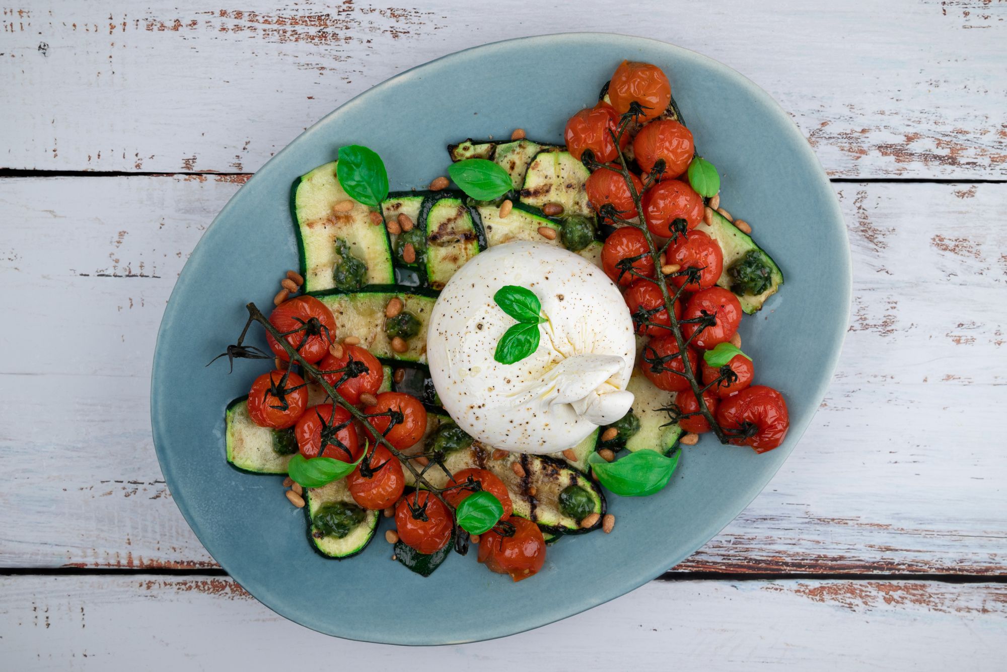 Fresh cherry tomato and Burrata salad