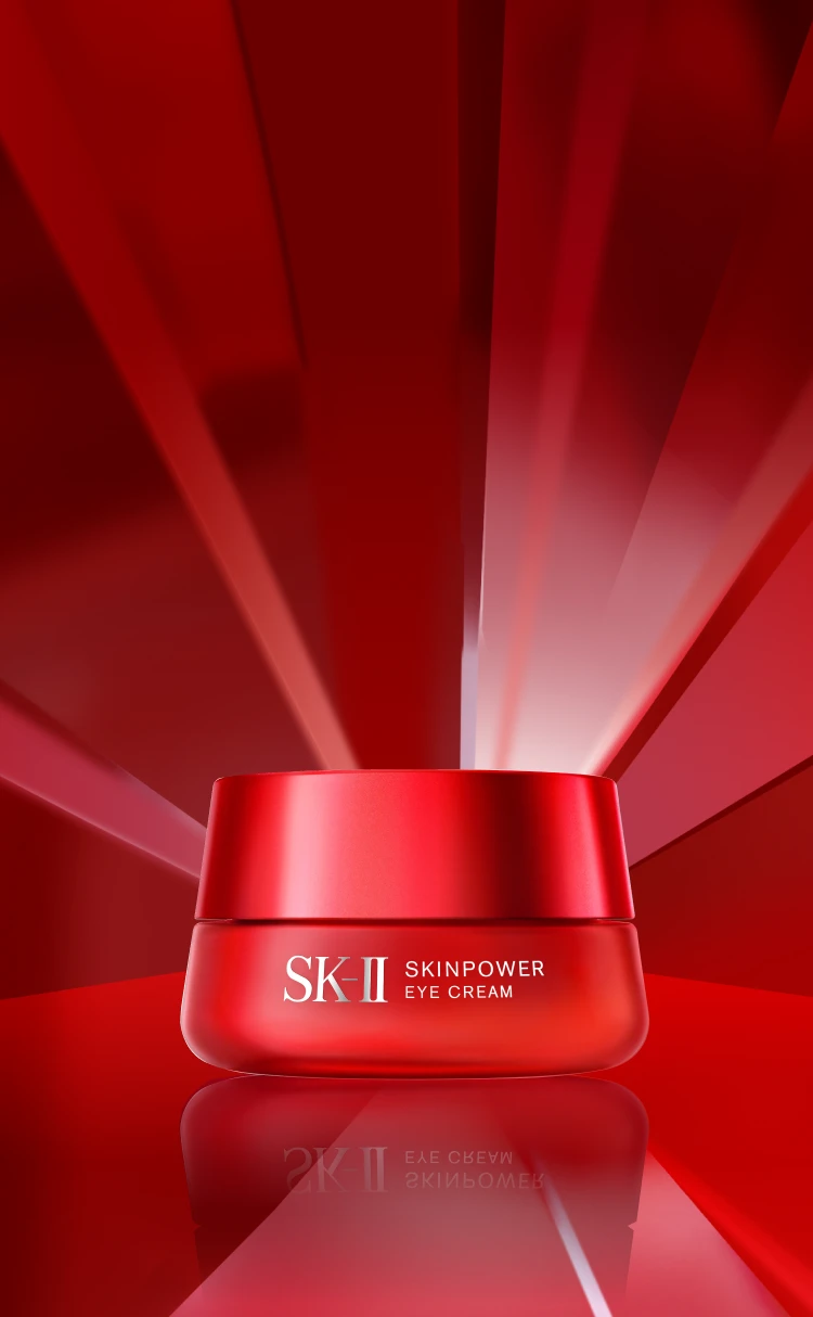 SK-II スキンパワーアイクリーム：軽い質感のアンチエイジングアイクリーム。