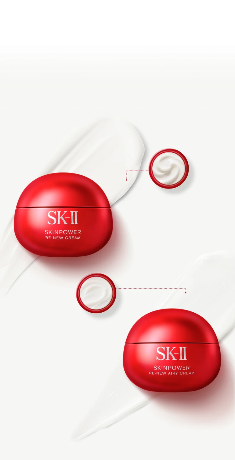 SK-IIリニュースキン パワー エアリークリーム - 軽くて栄養たっぷりのクリームのテクスチャー画像