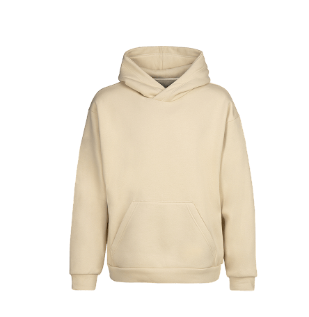 Beige pullover hoodie
