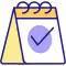 Calendar with Checkmark Illustration