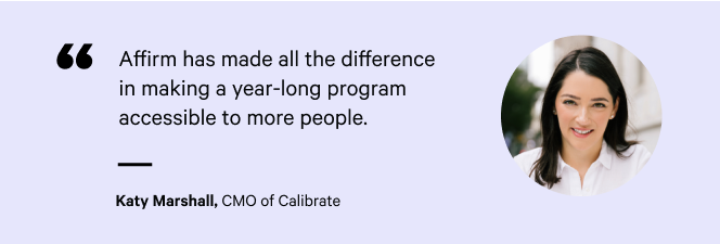 Quote from CMO of Calibrate