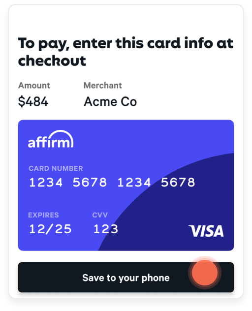 Phone showing virtual wallet
