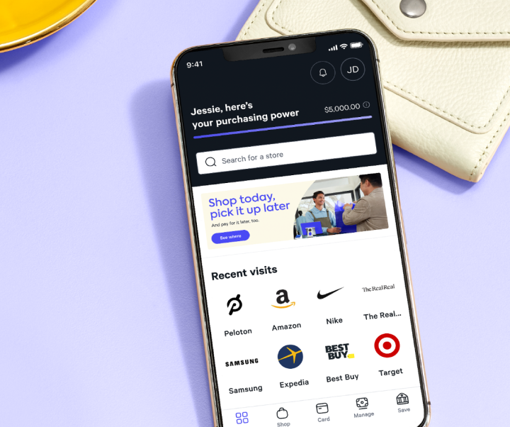 Client advisory board image of Affirm app on phone