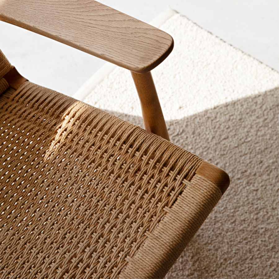 rattan chair closeup