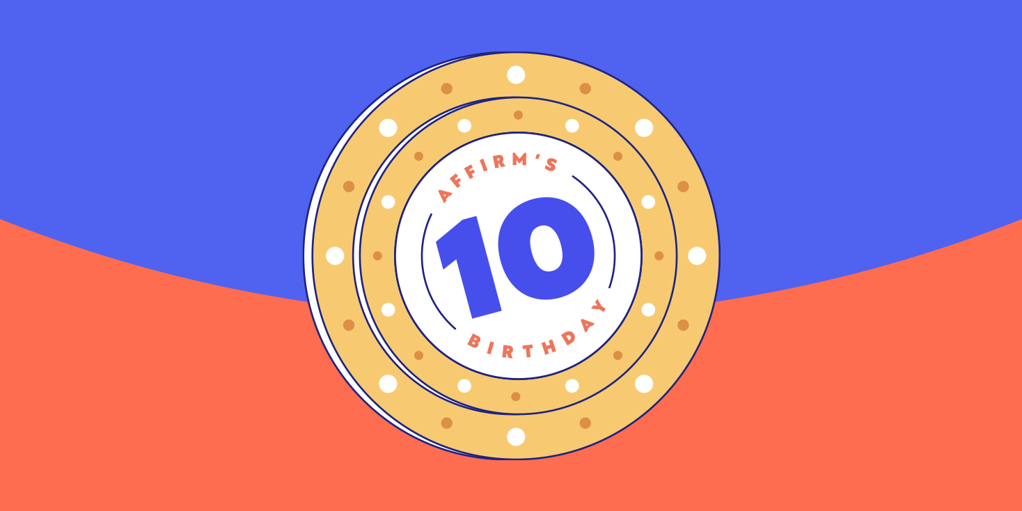 Illustration for Affirm's 10th birthday