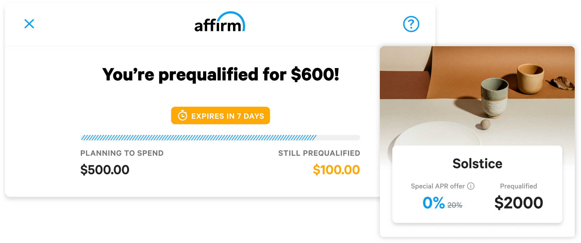 Drive purchase consideration with Affirm