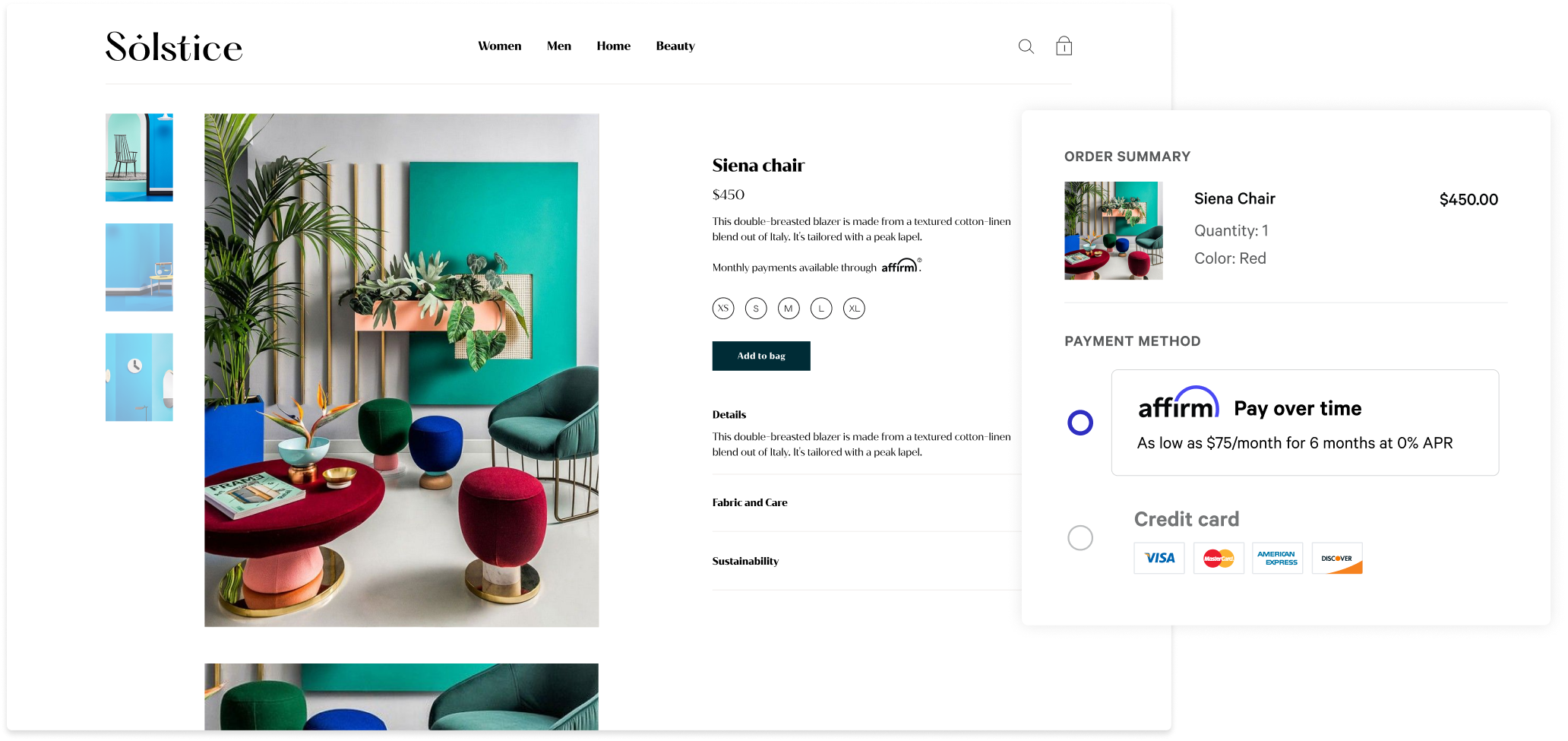 Explore Affirm's product suite for businesses