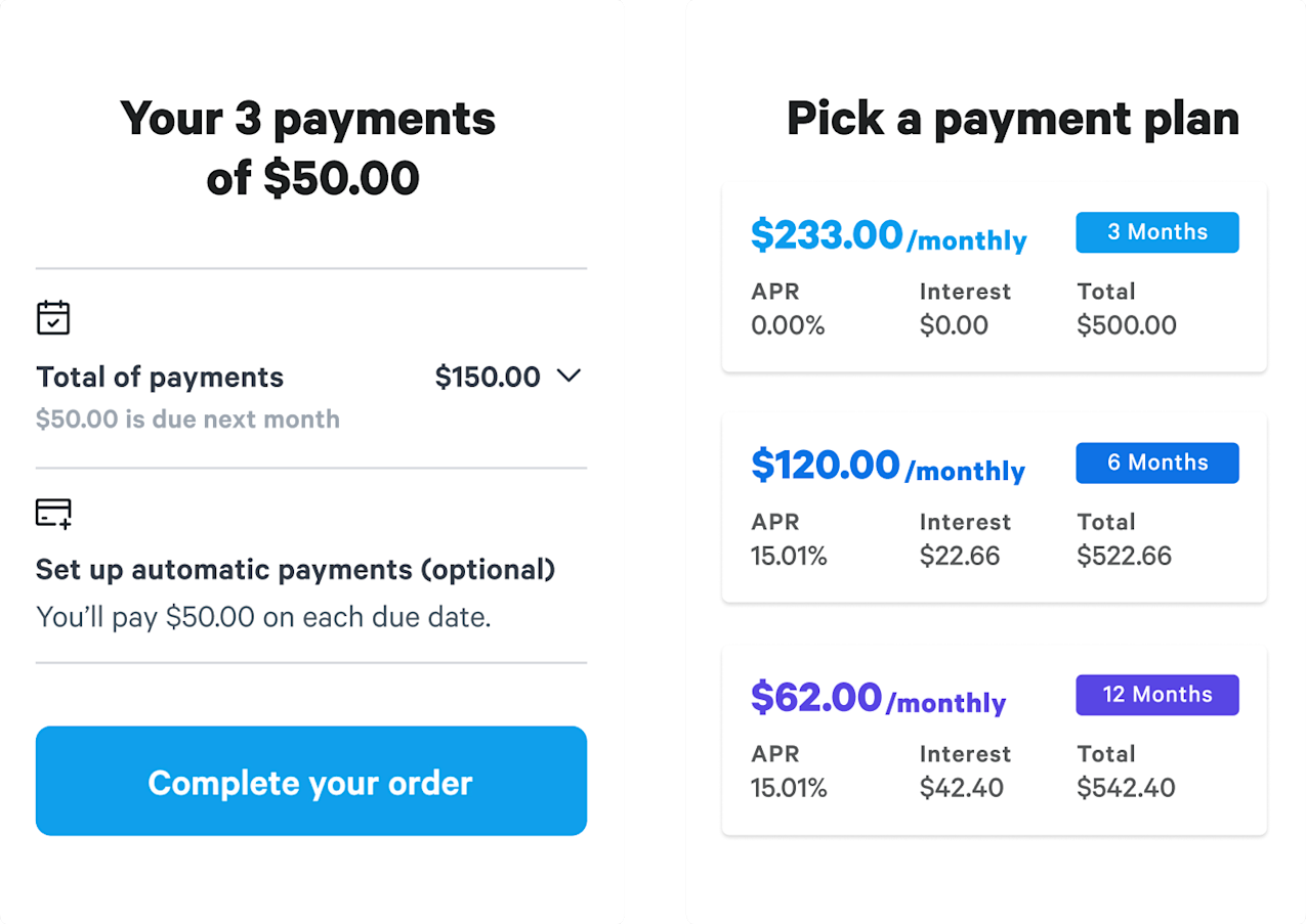 an Affirm merchant and offer flexible payments today