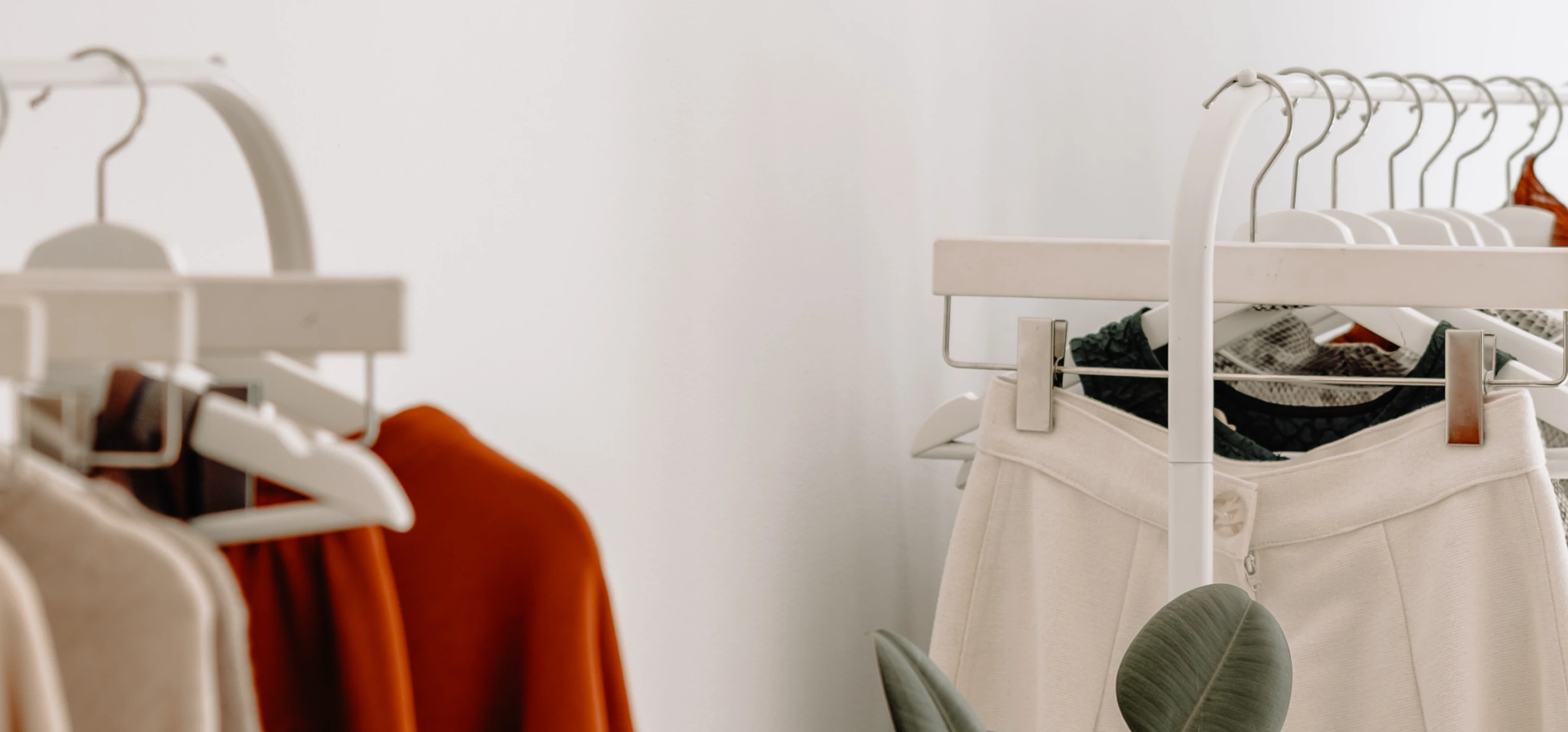 Image of clothes on a rack