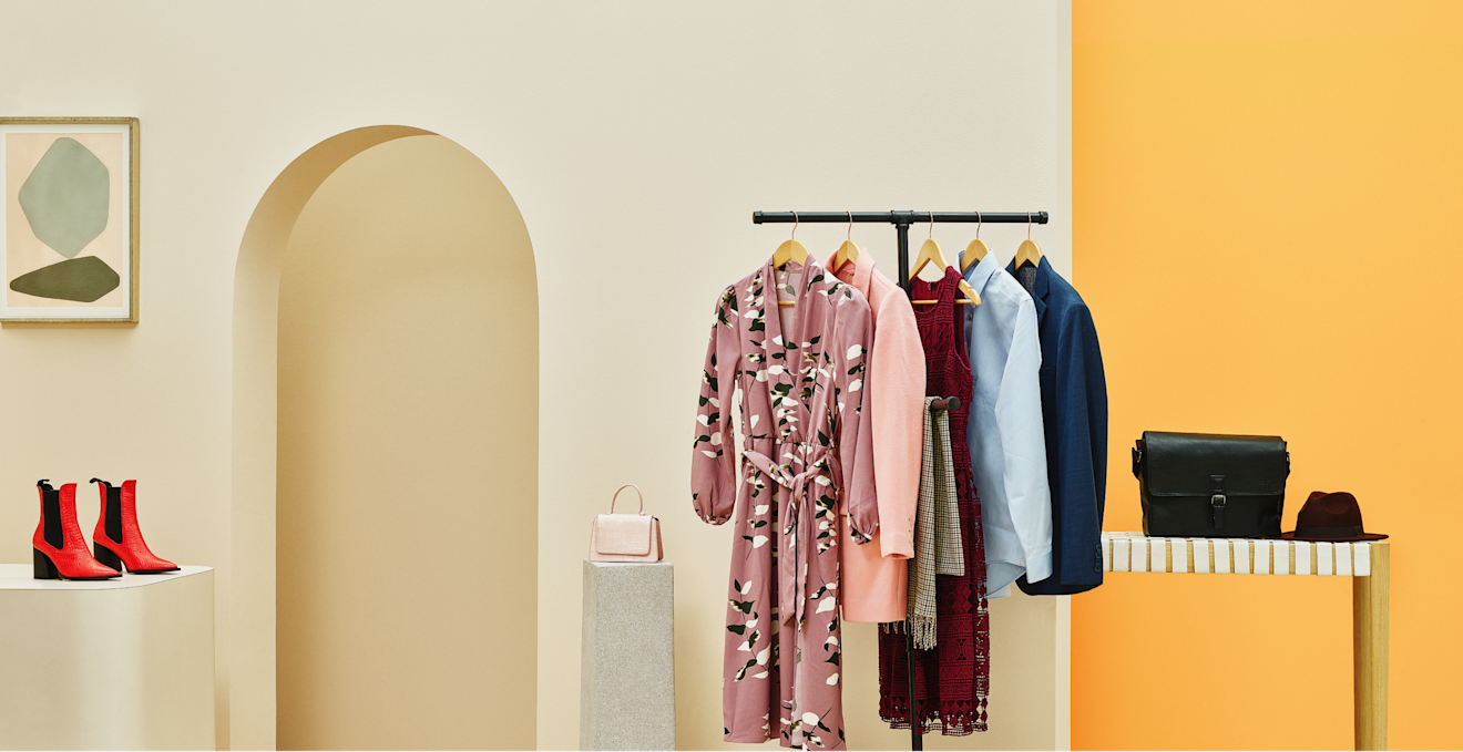 Image of clothes on rack