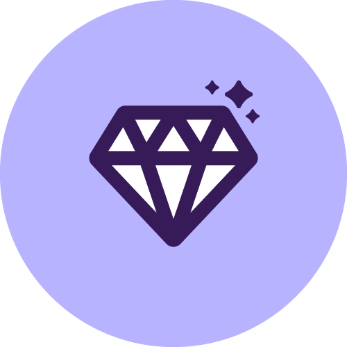 GEMTech at Affirm employee resource group logo featuring a diamond icon in purple