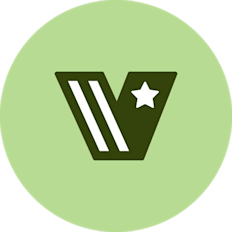 Veterans at Affirm employee resource group logo with shield icon in green