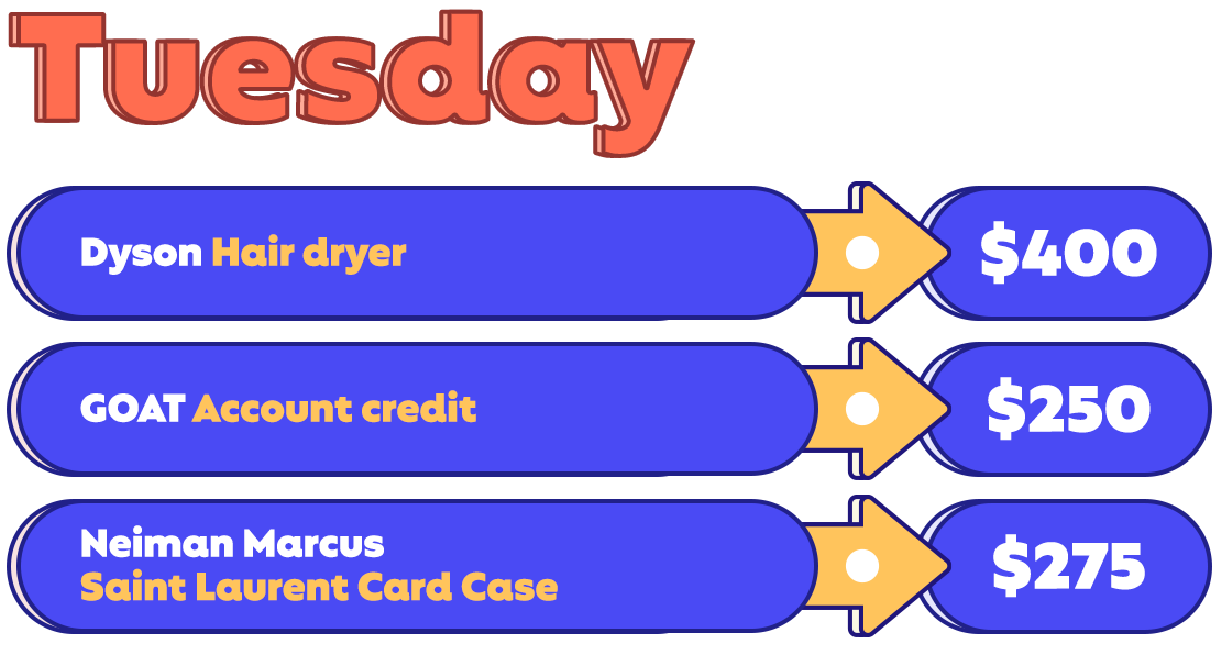 Illustration of Tuesday promos