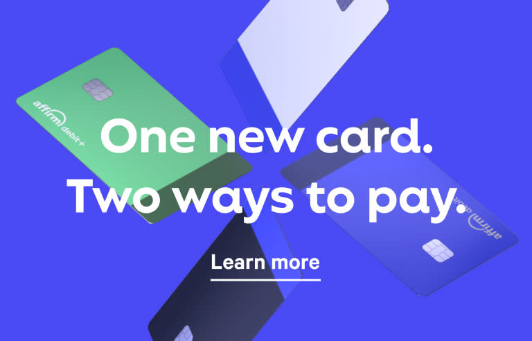 Four debit+ cards: One card. Two ways to pay.