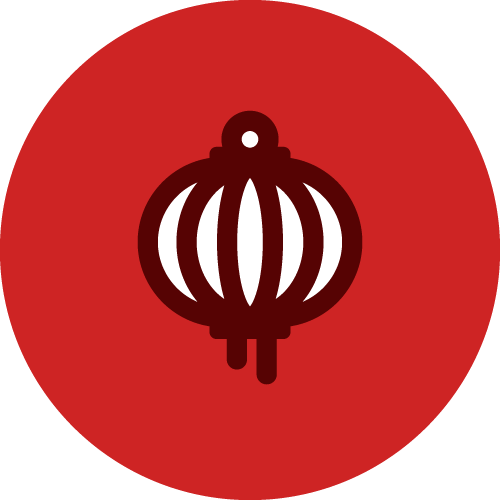 Chinese Language & Culture at Affirm employee resource group logo with red lantern icon