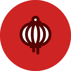 Chinese Language & Culture at Affirm employee resource group logo with red lantern icon