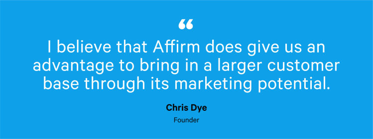 Testimonial quote about Affirm from K Series