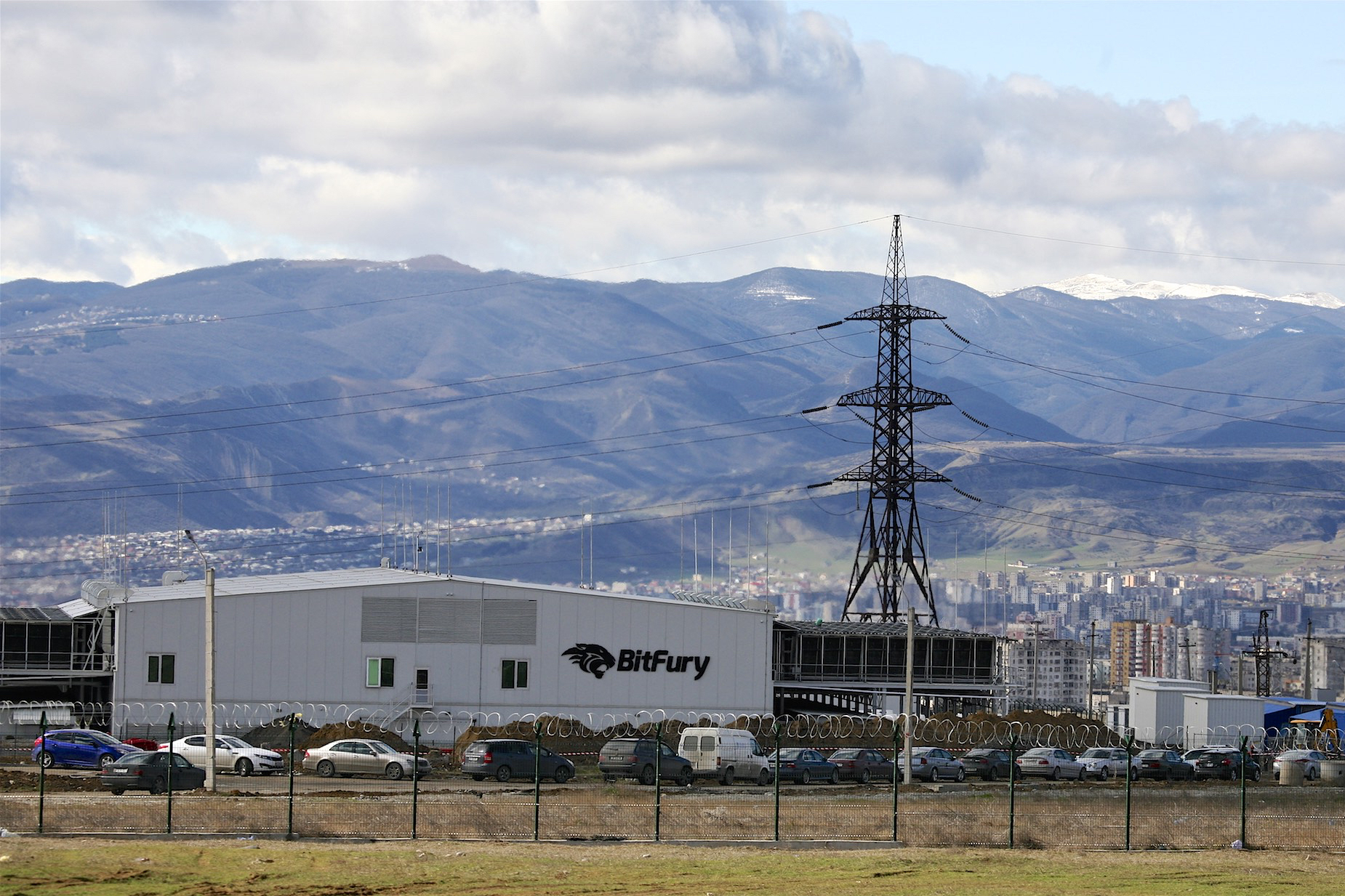 Bitfury’s facility in the outskirts of Tbilisi. Source: Andrew North for NPR