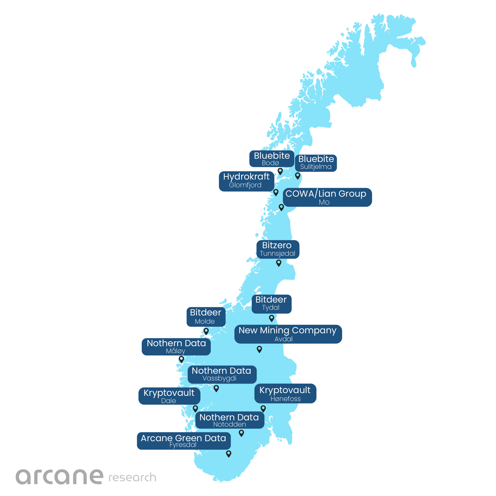 bitcoin mining map norway