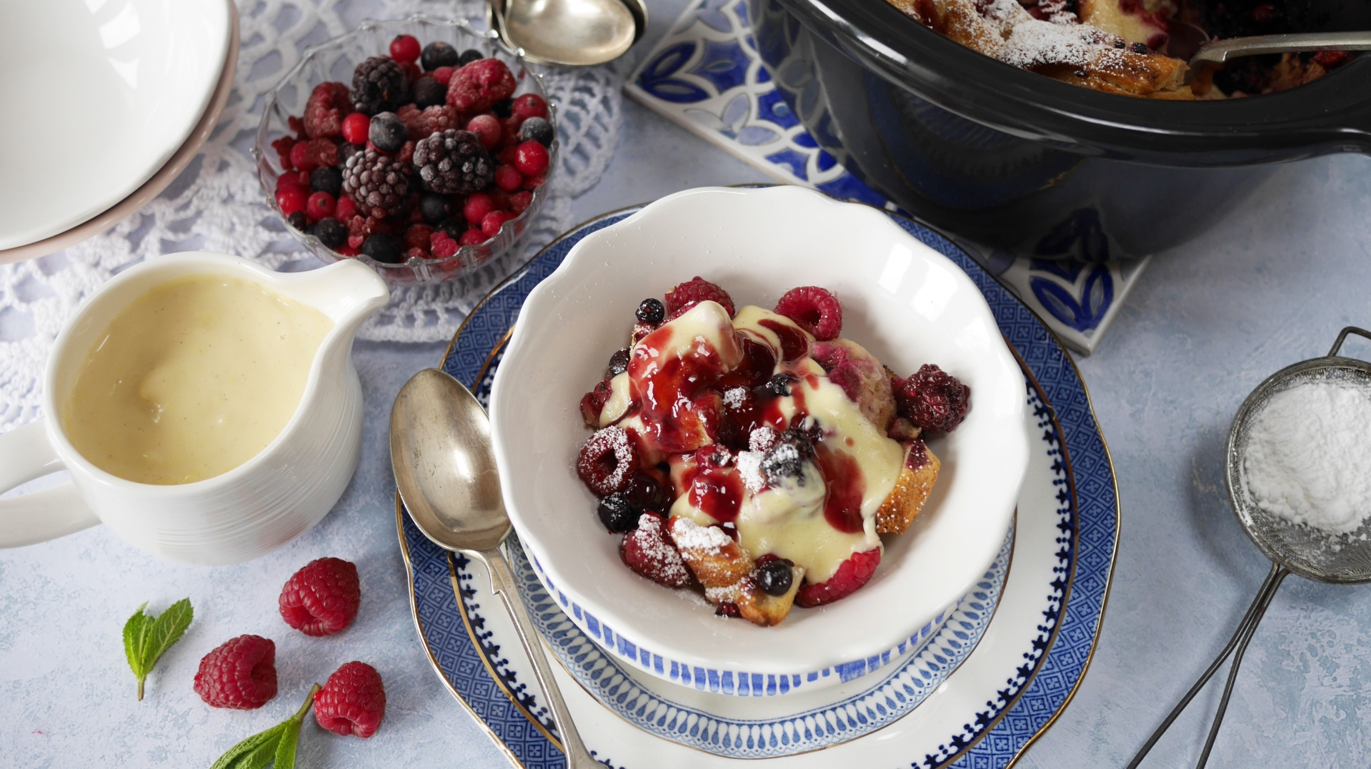 Germany Bread Pudding with Berries3