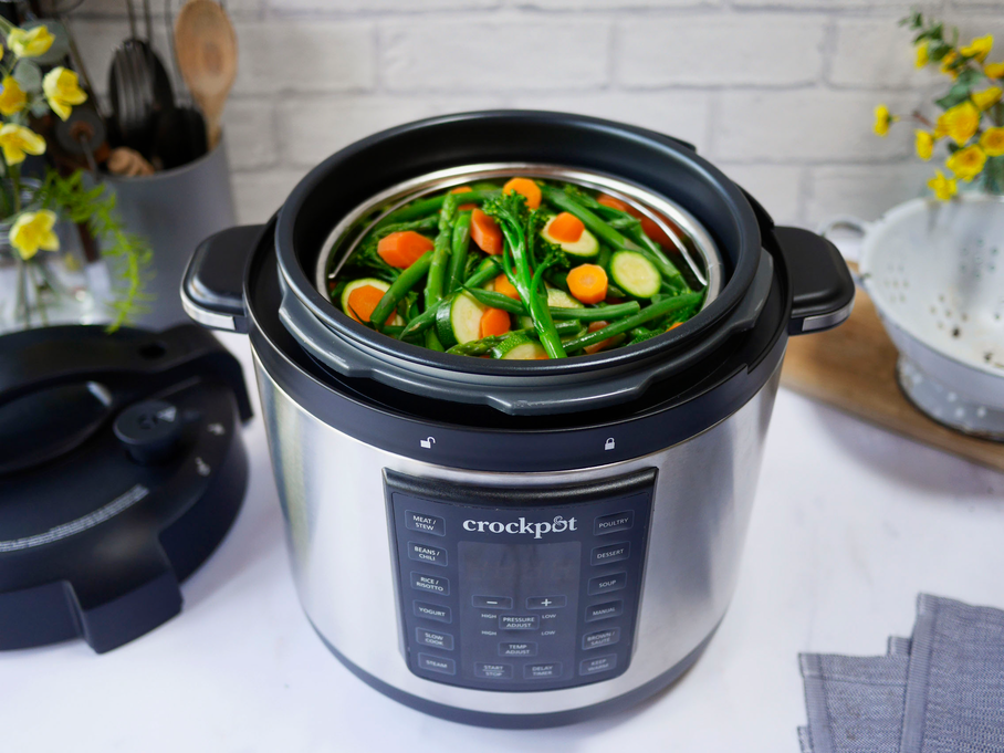 crock pot express steamer basket